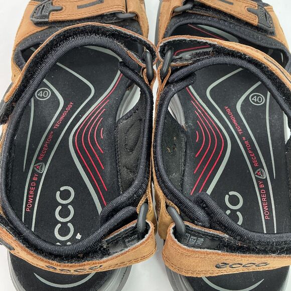 ECCO Womens Yucatan Hiking Sport Sandals EU 40 US 9 Bison Brown $135 Athleisure - Picture 8 of 13